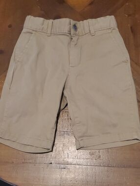 Place Kids Khaki Flat-Front Shorts